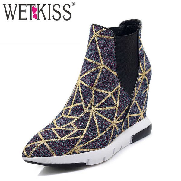 wetkiss print boots women colorful ankle booties pointed toe wedges high heels shoes female casual platform bling shoes ladies 210630, Black
wetkiss print boots women colorful ankle booties pointed toe wedges high heels shoes female casual platform bling shoes ladies 210630, Black