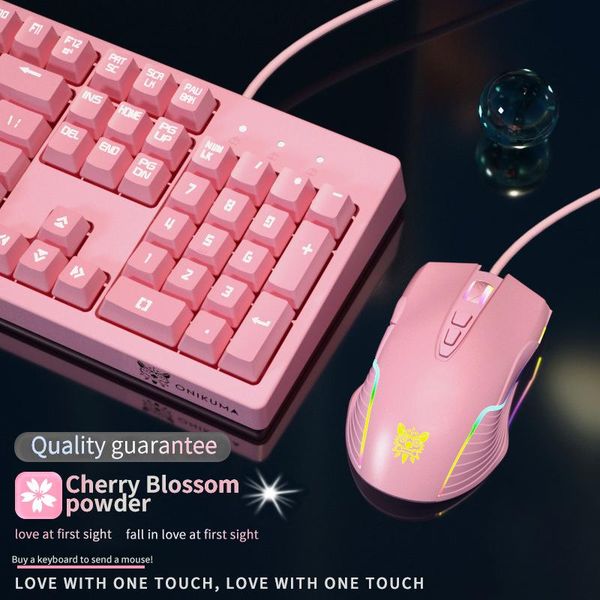 keyboard mouse combos cute pink adjustable 3 colors backlight 104-key wired membrane and set is suitable for pc/lapgifts girls
keyboard mouse combos cute pink adjustable 3 colors backlight 104-key wired membrane and set is suitable for pc/lapgifts girls