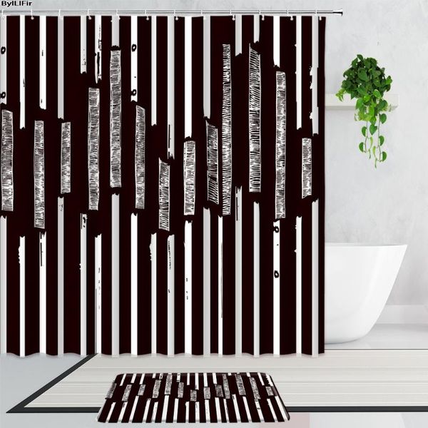 shower curtains 3d black and white geometric stripes european retro art bathroom decoration set non-slip carpet bath curtain mat
shower curtains 3d black and white geometric stripes european retro art bathroom decoration set non-slip carpet bath curtain mat