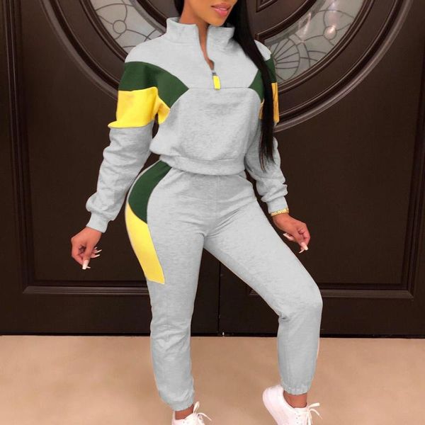 two piece dress sporty casual patchwork set long sleeve active wear women traksuits fashion workout and pants sets, White
two piece dress sporty casual patchwork set long sleeve active wear women traksuits fashion workout and pants sets, White
