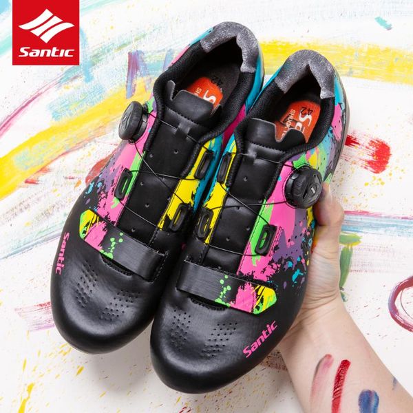 santic bicycle shoes breathable rotating buckle road self-locking men women couple cycling lightweight footwear, Black
santic bicycle shoes breathable rotating buckle road self-locking men women couple cycling lightweight footwear, Black