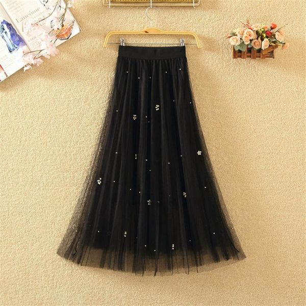 skirts gowyimmes fashion autumn big size women beading mesh high waist slim lady midi long a-line skirt bottomings pd575, Black
skirts gowyimmes fashion autumn big size women beading mesh high waist slim lady midi long a-line skirt bottomings pd575, Black