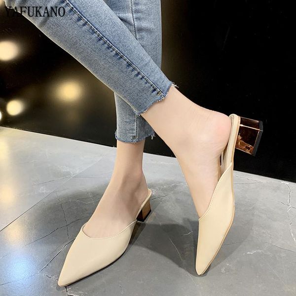slippers baotou half 2021 summer fashion mid heels mules shoes 4cm square heel pointed toe outdoor slides brand beach sandalsbao, Black
slippers baotou half 2021 summer fashion mid heels mules shoes 4cm square heel pointed toe outdoor slides brand beach sandalsbao, Black