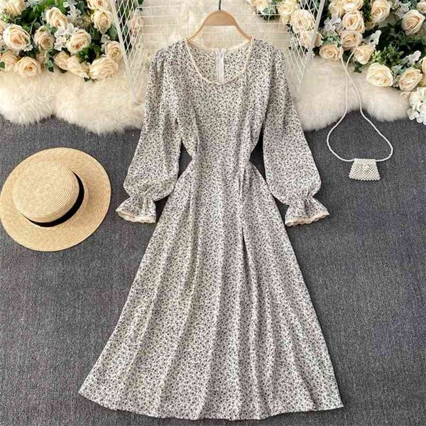 temperament french retro floral dress square neck trumpet sleeve loose thin medium midi dresses women c182 210507, Black;gray
temperament french retro floral dress square neck trumpet sleeve loose thin medium midi dresses women c182 210507, Black;gray