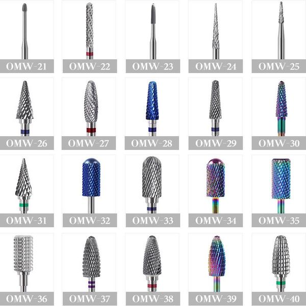 types tungsten blue rainbow carbide nail drill bit electric mills cutter for manicure machine files accessories art equipment, Silver
types tungsten blue rainbow carbide nail drill bit electric mills cutter for manicure machine files accessories art equipment, Silver