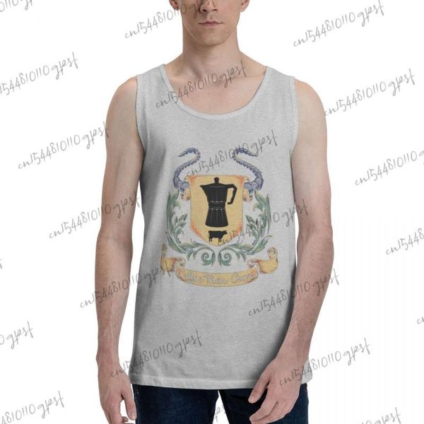 men' tank 100% cotton ropa coffee then cows-milk shirt gray clothing, White;black
men' tank 100% cotton ropa coffee then cows-milk shirt gray clothing, White;black