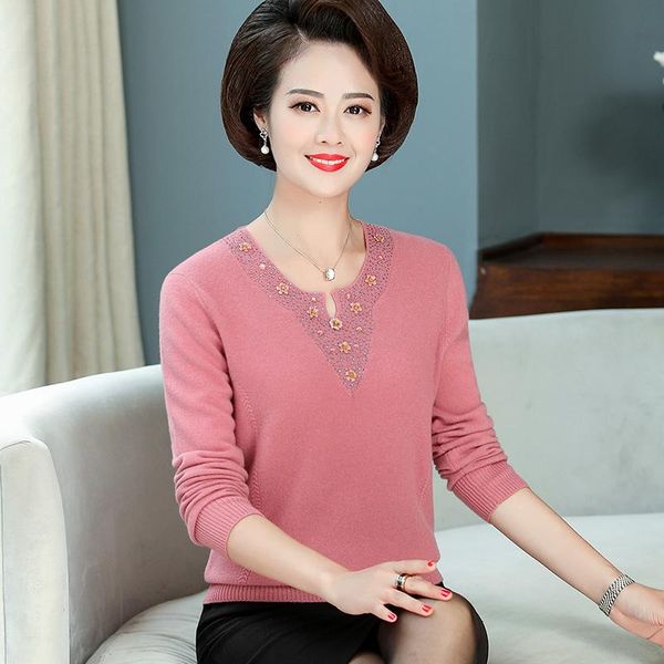 women's sweaters women autumn pure 100% cashmere sweater elegant middle aged mother wool v-neck pullover, White;black
women's sweaters women autumn pure 100% cashmere sweater elegant middle aged mother wool v-neck pullover, White;black