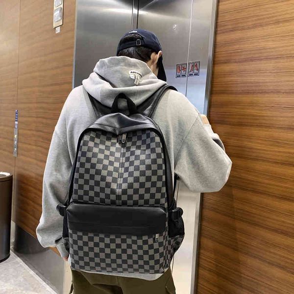 backpack personality fashion trend lattice men's and women's universal college student schoolbag leather outdoor travel boys'
backpack personality fashion trend lattice men's and women's universal college student schoolbag leather outdoor travel boys'