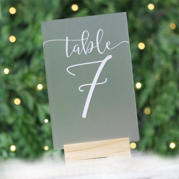 party decoration acrylic table numbers wedding - frosted decor calligraphy signage modern centerpieces
party decoration acrylic table numbers wedding - frosted decor calligraphy signage modern centerpieces