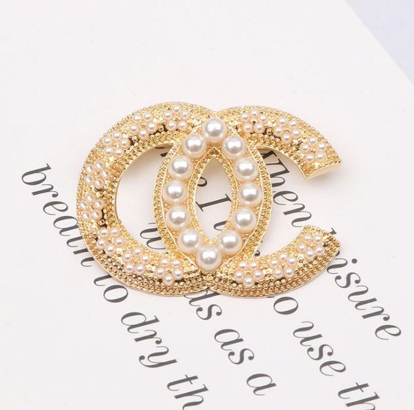 classic simple gold plated desingner brooches brand double letter sweater suit brought pin brooch diamond pearl fashion jewelry, Gray
classic simple gold plated desingner brooches brand double letter sweater suit brought pin brooch diamond pearl fashion jewelry, Gray