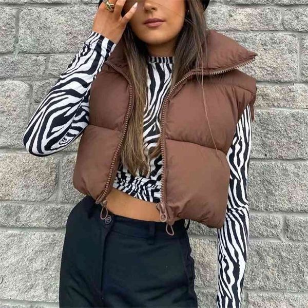 women's casual solid color short cotton vest for autumn and winter 210430, Black;white
women's casual solid color short cotton vest for autumn and winter 210430, Black;white
