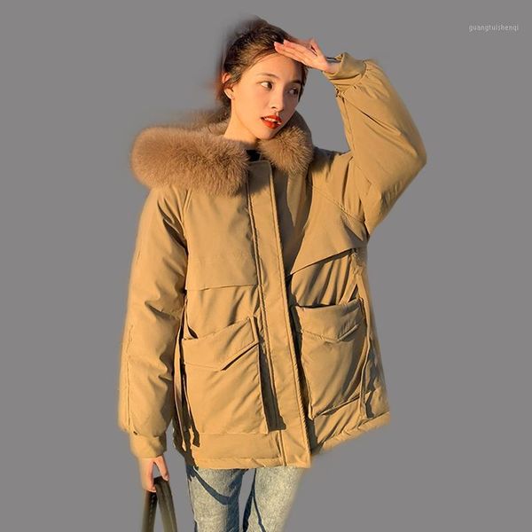 women's down & parkas winter women hooded jacket thick big pockets fur collar outerwear windproof coat padded cotton warm jackets, Black
women's down & parkas winter women hooded jacket thick big pockets fur collar outerwear windproof coat padded cotton warm jackets, Black