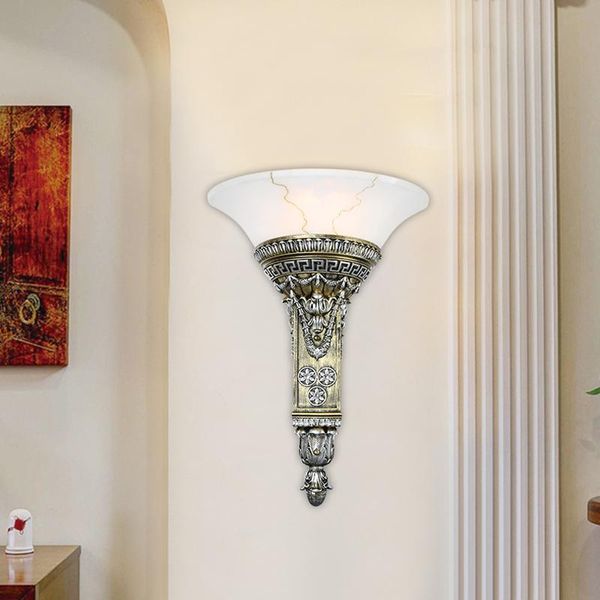 european resin wall lamp bedroom bedside retro living room background light creative aisle bathroom decorative lights
european resin wall lamp bedroom bedside retro living room background light creative aisle bathroom decorative lights
