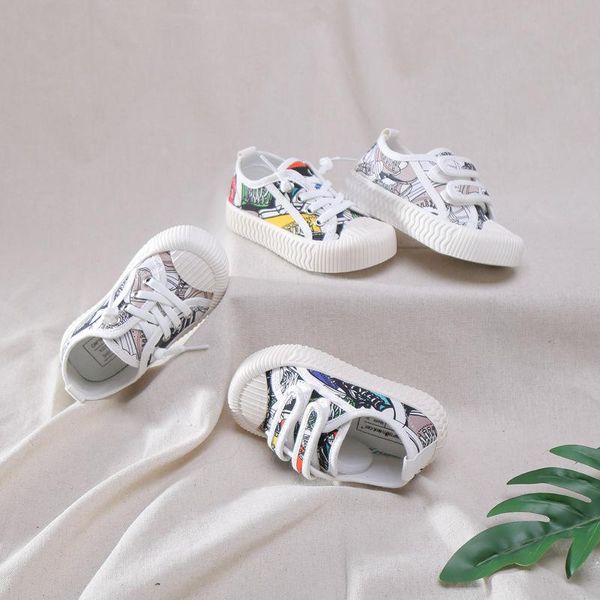 sneakers kids canvas shoes hook loop boys comfortable girls casual painted children anti-kick baby walking, Black;red
sneakers kids canvas shoes hook loop boys comfortable girls casual painted children anti-kick baby walking, Black;red