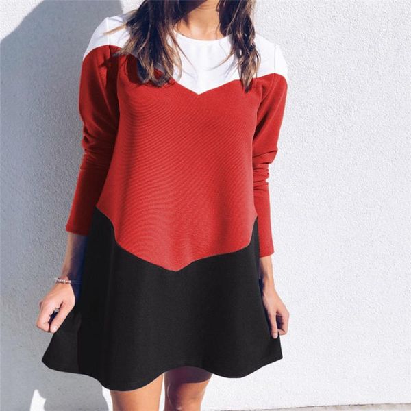 women autumn dress fashion long sleeve loose fake v neck mini slimming elegant temperament quality sundress vestido party casual dresses, Black;gray
women autumn dress fashion long sleeve loose fake v neck mini slimming elegant temperament quality sundress vestido party casual dresses, Black;gray