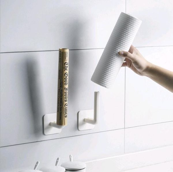 hooks & rails 1pc kitchen self-adhesive accessories under cabinet paper roll rack towel holder tissue hanger storage for bathroom toilet
hooks & rails 1pc kitchen self-adhesive accessories under cabinet paper roll rack towel holder tissue hanger storage for bathroom toilet