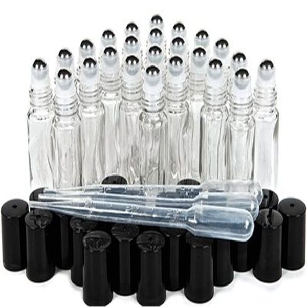 storage bottles & jars 24 x 10ml plain clear glass perfume roll on bottle with stainless steel roller ball black cap lid for essential oil a
storage bottles & jars 24 x 10ml plain clear glass perfume roll on bottle with stainless steel roller ball black cap lid for essential oil a