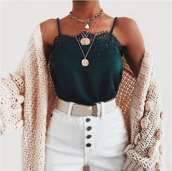 fashion womens camisole vest summer ladies silk gallus tanks & camis leisure lace size s-xxl, White
fashion womens camisole vest summer ladies silk gallus tanks & camis leisure lace size s-xxl, White