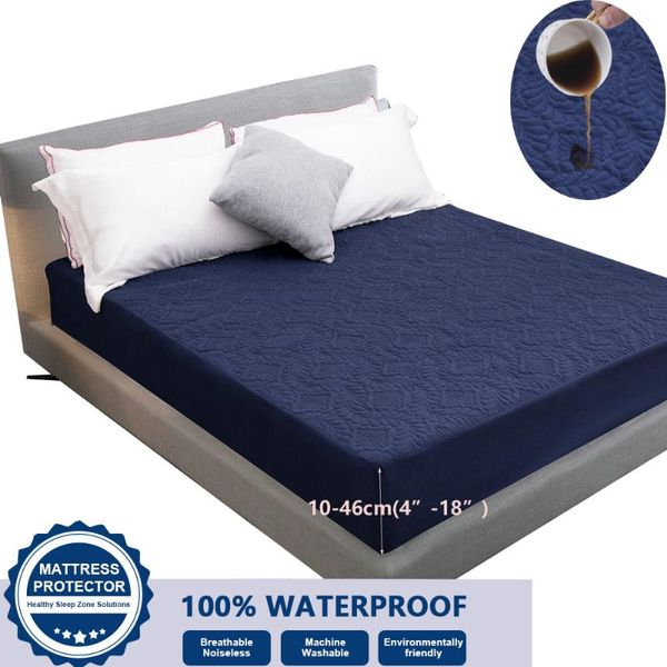 sheets & sets solid color quilted embossed waterproof mattress protector fitted sheet cover thick soft pad for bedding
sheets & sets solid color quilted embossed waterproof mattress protector fitted sheet cover thick soft pad for bedding