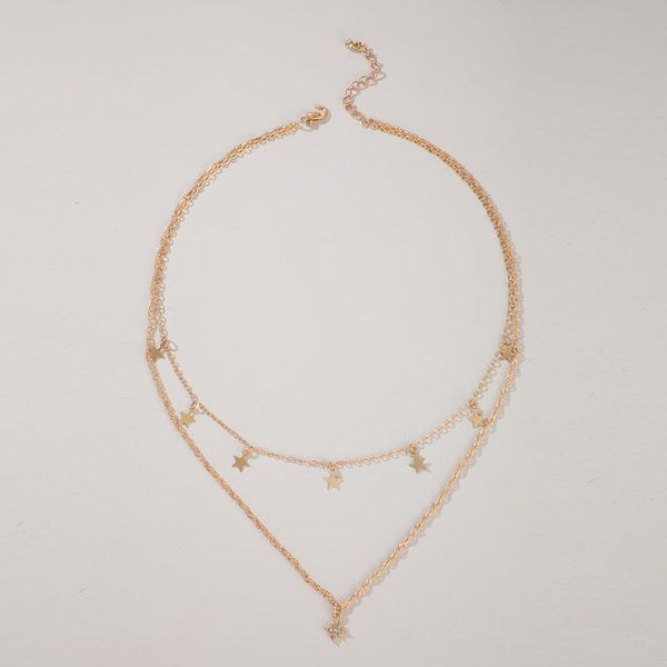 chains tassel pendant necklace bohemian star shiny rhinestone gold color alloy metal chain choker jewelry for women 2021, Silver
chains tassel pendant necklace bohemian star shiny rhinestone gold color alloy metal chain choker jewelry for women 2021, Silver