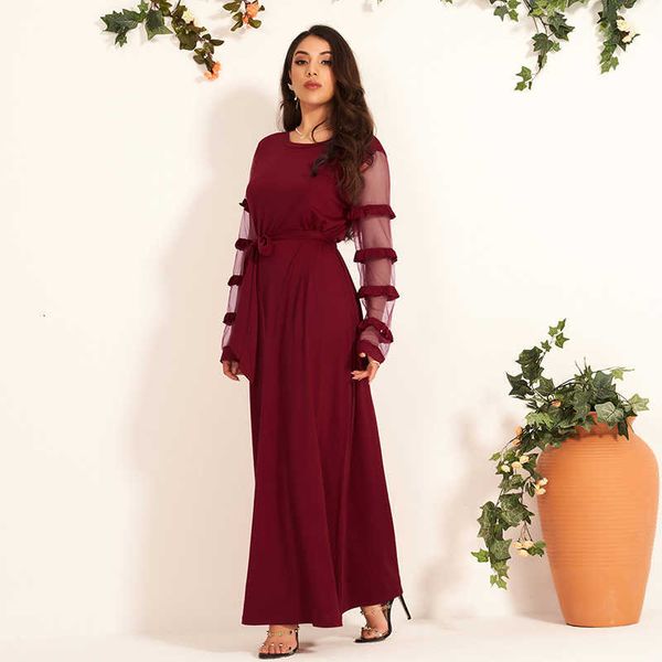 casual dresses mai&fun summer women party elegant burgundy long mesh ruffle sleeve belted maxi es retro vestido j194, Black;gray
casual dresses mai&fun summer women party elegant burgundy long mesh ruffle sleeve belted maxi es retro vestido j194, Black;gray