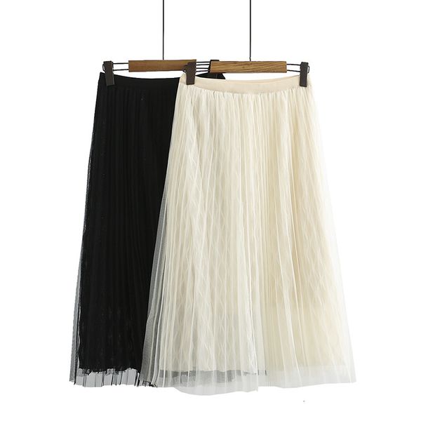 skirts spring woman elastic high waist mesh pleated women a-line skirt mujer faldas femme jupes plus size streetwear dcdt, Black
skirts spring woman elastic high waist mesh pleated women a-line skirt mujer faldas femme jupes plus size streetwear dcdt, Black