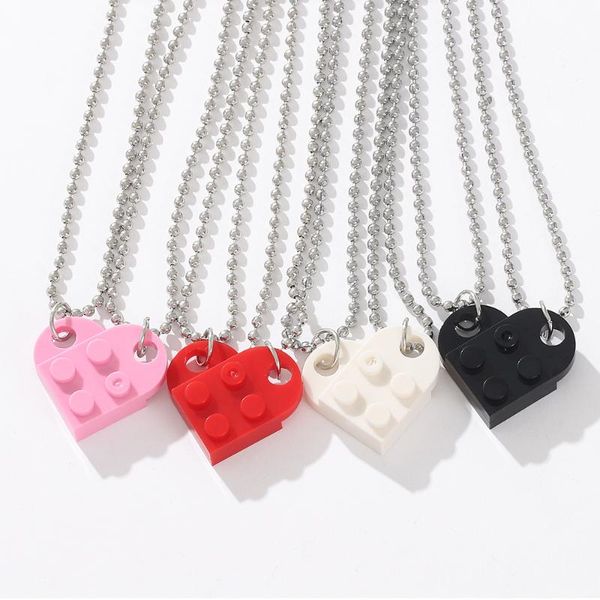 pendant necklaces hip-hop street 2 pieces of love stitching necklace creative fashion lovers trendy wild accessories holiday gifts, Silver
pendant necklaces hip-hop street 2 pieces of love stitching necklace creative fashion lovers trendy wild accessories holiday gifts, Silver