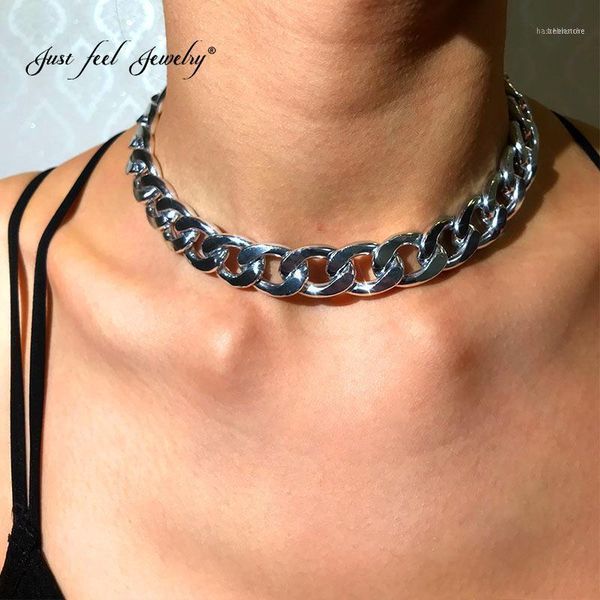 chains just feel exaggerated silver color thick clavicle chain choker necklaces for women men party statement necklace punk jewelry1
chains just feel exaggerated silver color thick clavicle chain choker necklaces for women men party statement necklace punk jewelry1