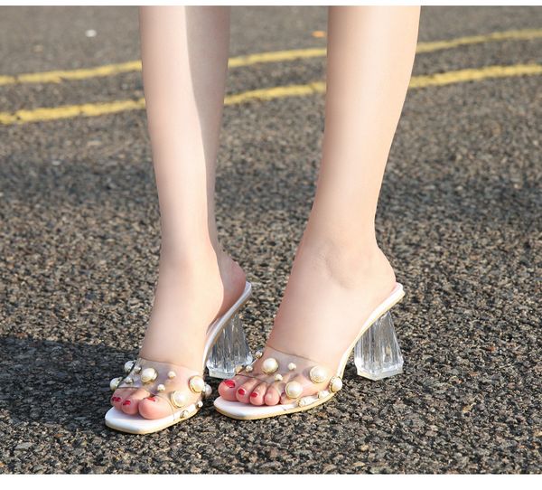 hoksvzy summer thick heel large size square head sandals casual wear rhinestone transparent heel open toe female sandals yujy5674, Black
hoksvzy summer thick heel large size square head sandals casual wear rhinestone transparent heel open toe female sandals yujy5674, Black