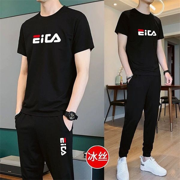 sportswear men's 2020 summer new ice silk short sleeve t-shirt student trend korean version with casual sportswear, Gray
sportswear men's 2020 summer new ice silk short sleeve t-shirt student trend korean version with casual sportswear, Gray