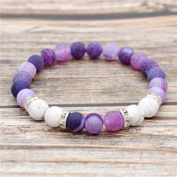 8mm pink and white natural stone bracelets, Golden;silver
8mm pink and white natural stone bracelets, Golden;silver