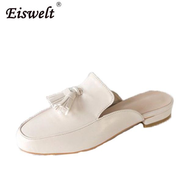 slippers eiswelt 2021 arrive lady genuine leather shallow shoes comfortable square heel summer mules, Black
slippers eiswelt 2021 arrive lady genuine leather shallow shoes comfortable square heel summer mules, Black