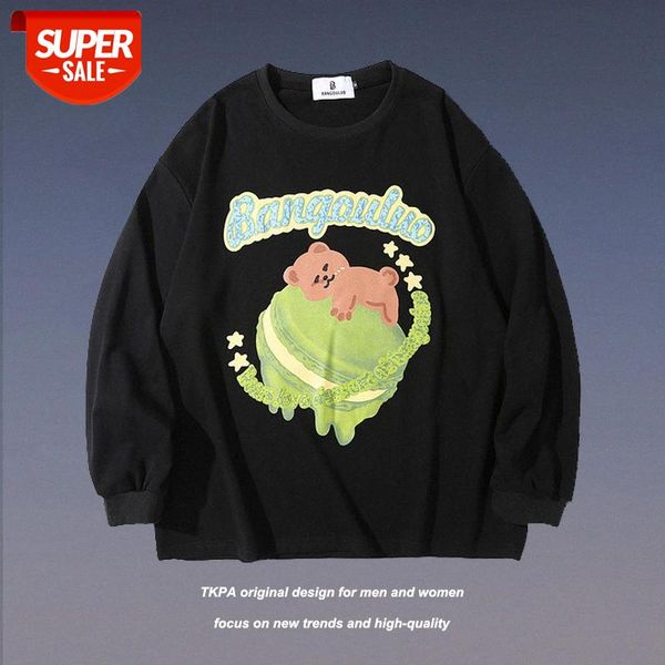 t shirt long-sleeved men and women loose tide brand autumn winter trend hip-hop casual ins cartoon printing bottoming #qm4w, White;black
t shirt long-sleeved men and women loose tide brand autumn winter trend hip-hop casual ins cartoon printing bottoming #qm4w, White;black