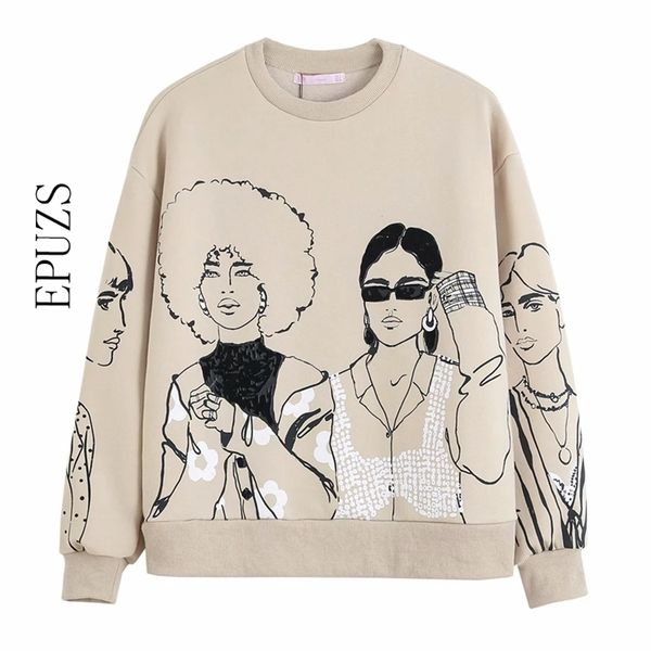 spring women fashion beauty girls print sweatshirts women o neck knitted hoodies pullover 210521, Black
spring women fashion beauty girls print sweatshirts women o neck knitted hoodies pullover 210521, Black