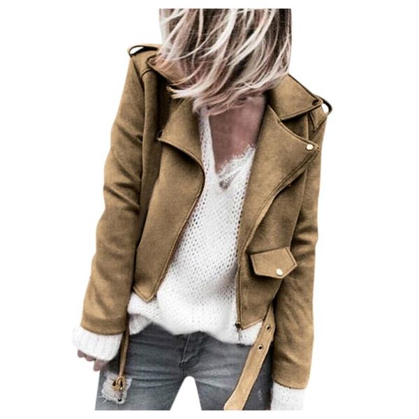women's jackets spring autumn women faux leather jacket slim streetwear khaki coat biker moto with belt female outerwear, Black;brown
women's jackets spring autumn women faux leather jacket slim streetwear khaki coat biker moto with belt female outerwear, Black;brown