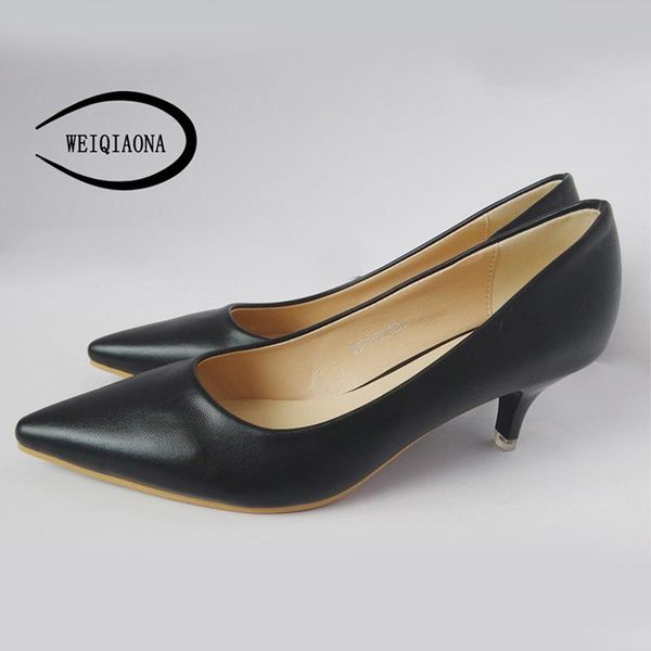 dress shoes weiqiaona 5.5cm wedding size 34-43 med heels pointed office women must have singles pumps real picture, Black
dress shoes weiqiaona 5.5cm wedding size 34-43 med heels pointed office women must have singles pumps real picture, Black