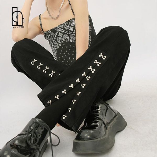 women's jeans patchwork clip pin single breasted split denim pant mom slit trouser boyfriend women streetwear harajuku fashion punk got, Blue
women's jeans patchwork clip pin single breasted split denim pant mom slit trouser boyfriend women streetwear harajuku fashion punk got, Blue
