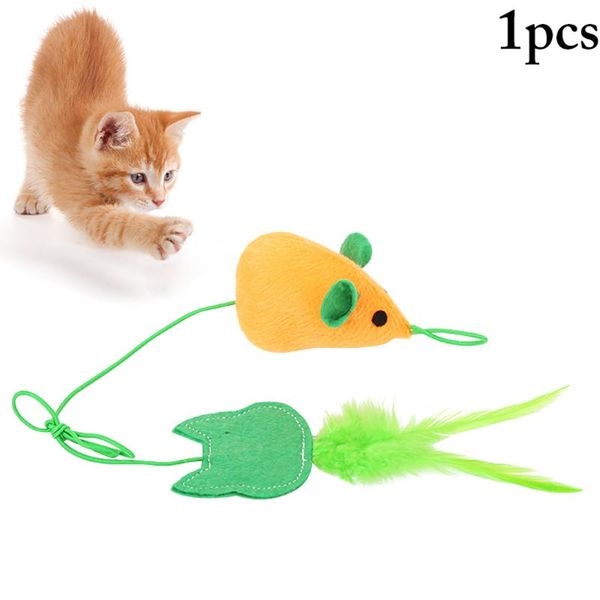 cat toys 1pc soft plush fleece false mouse colorful feather funny playing for kitten interactive toy supplies
cat toys 1pc soft plush fleece false mouse colorful feather funny playing for kitten interactive toy supplies