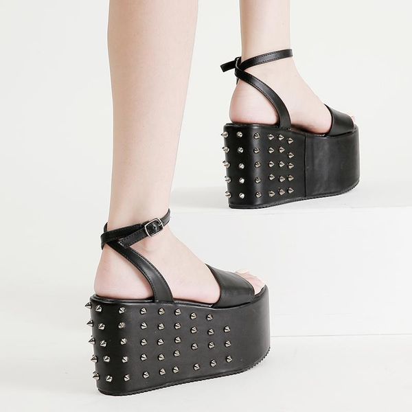 dress shoes ladies colors woman wedges high heels summer sandals rivets demonia brand women's platform gladiator, Black
dress shoes ladies colors woman wedges high heels summer sandals rivets demonia brand women's platform gladiator, Black
