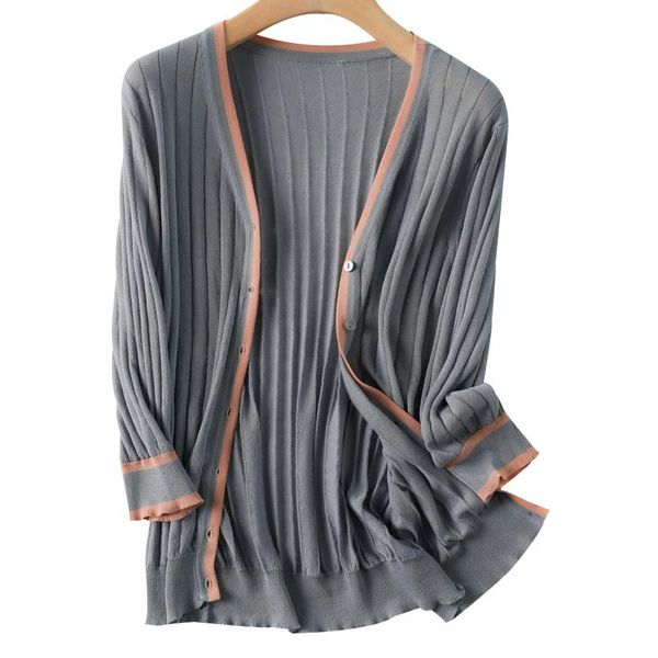 women's knits & tees summer linen knitted v-neck cardigan sweater all-match jacket breathable soft casual loose, White
women's knits & tees summer linen knitted v-neck cardigan sweater all-match jacket breathable soft casual loose, White
