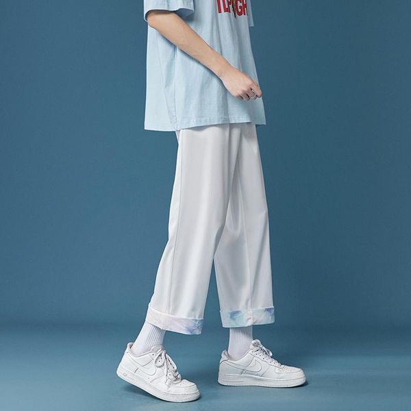 men's pants summer thin casual fashion multicolor wide-leg men streetwear breathable loose straight ice silk mens, Black
men's pants summer thin casual fashion multicolor wide-leg men streetwear breathable loose straight ice silk mens, Black