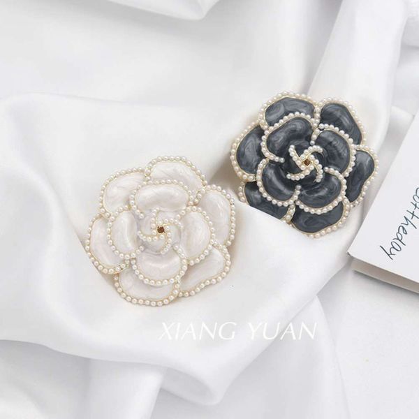 camellia pearl women's high grade silk scarf button brooch lovely metal pin accessories, Gray
camellia pearl women's high grade silk scarf button brooch lovely metal pin accessories, Gray