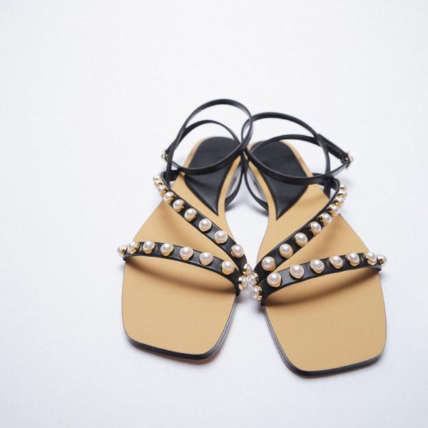 sandals brand black pearl inlaid slingback flat women's summer style square toe with open back beaded
sandals brand black pearl inlaid slingback flat women's summer style square toe with open back beaded