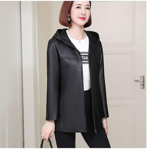 women's leather & faux 1pcs plus size pu jackets coat 2021 autumn fur zipper splicing hooded black ladies skinny locomotive coats
women's leather & faux 1pcs plus size pu jackets coat 2021 autumn fur zipper splicing hooded black ladies skinny locomotive coats