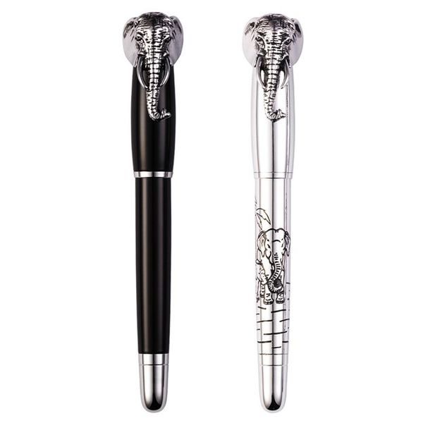 fuliwen novelty fountain pen elephant head on cap delicate silver signature m nib for office & home stationery pens
fuliwen novelty fountain pen elephant head on cap delicate silver signature m nib for office & home stationery pens