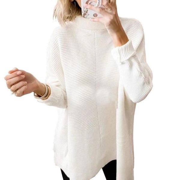 women's sweaters women turtleneck winter long sleeve batwing hem asymmetrical sweater pullover casual loose knit, White;black
women's sweaters women turtleneck winter long sleeve batwing hem asymmetrical sweater pullover casual loose knit, White;black