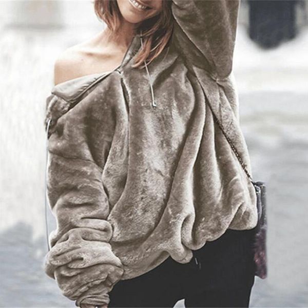 women's hoodies & sweatshirts womens harajuku sweatshirt hoody teddy flannel loose large size lantern sleeve zipper v-neck woman coat, Black
women's hoodies & sweatshirts womens harajuku sweatshirt hoody teddy flannel loose large size lantern sleeve zipper v-neck woman coat, Black