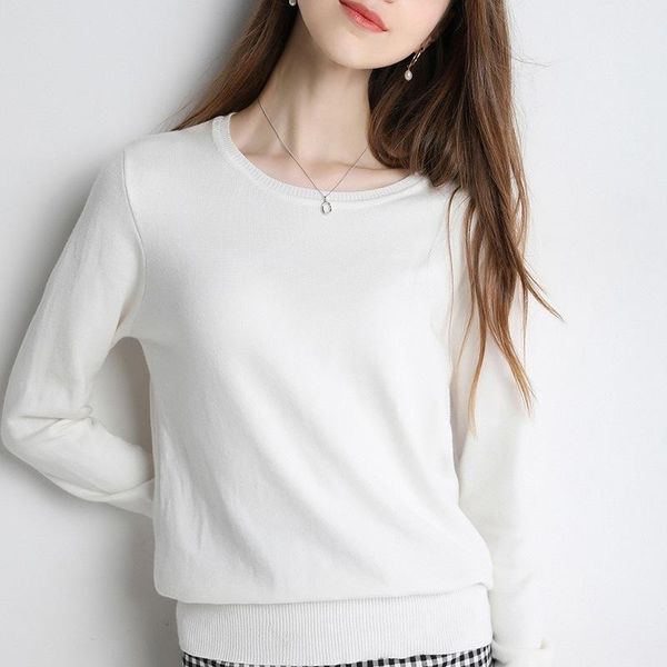 2021 autumn winter women crew neck soft pull sweater femme pullover jumper clothes jersey casual sweaters knitwear women's, White;black
2021 autumn winter women crew neck soft pull sweater femme pullover jumper clothes jersey casual sweaters knitwear women's, White;black