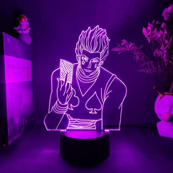 night lights anime figure hisoka led lamp bedroom decoration kids children sleeping room cute decor novelty acrylic indoor light
night lights anime figure hisoka led lamp bedroom decoration kids children sleeping room cute decor novelty acrylic indoor light