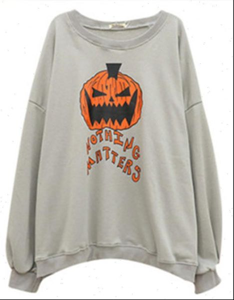 winter loose evil pumpkin head women sweatshirt print long sleeve round neck halloween christmas up party street costume plus, Black
winter loose evil pumpkin head women sweatshirt print long sleeve round neck halloween christmas up party street costume plus, Black